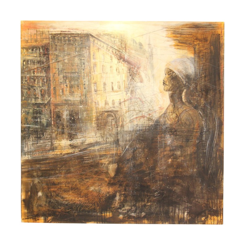 当代绘画，布面油画，意大利艺术家 Gelindo... - Moinat - 画 - 各种的